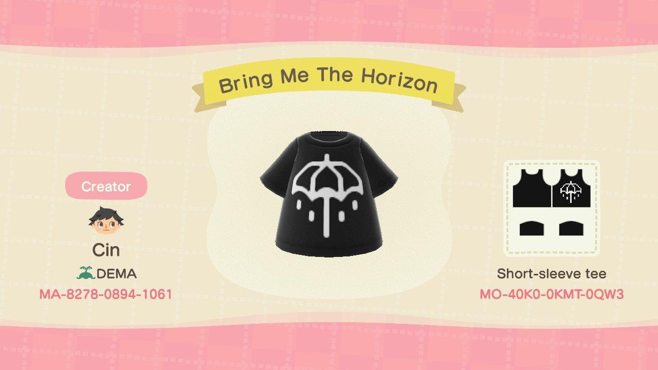 Animal Crossing Design Code: MO-40K0-0KMT-0QW3 Bring Me The Horizon