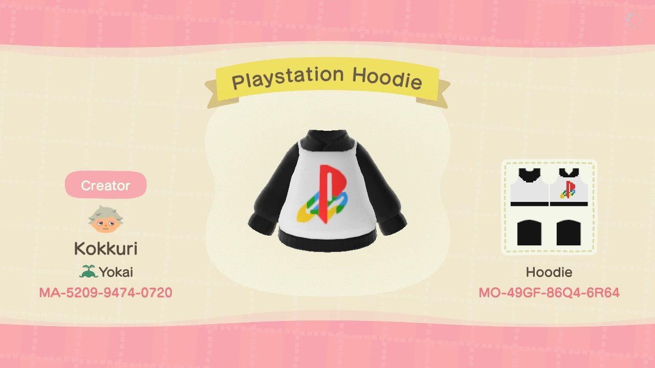 Animal Crossing Design Code: MO-49GF-86Q4-5R64 PlayStation Hoodie