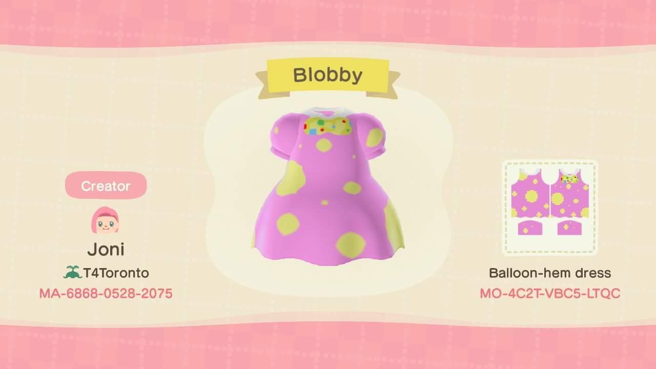 Animal Crossing Design Code: MO-4C2T-VBC5-LTQC Blobby