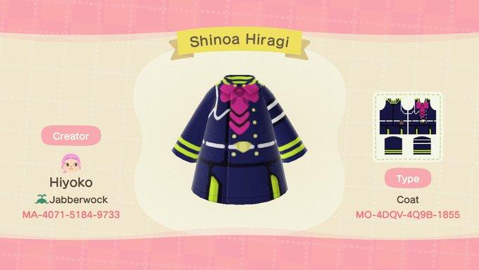 Animal Crossing Design Code: MO-4DQV-4Q9B-1855 Shinoa Hiragi