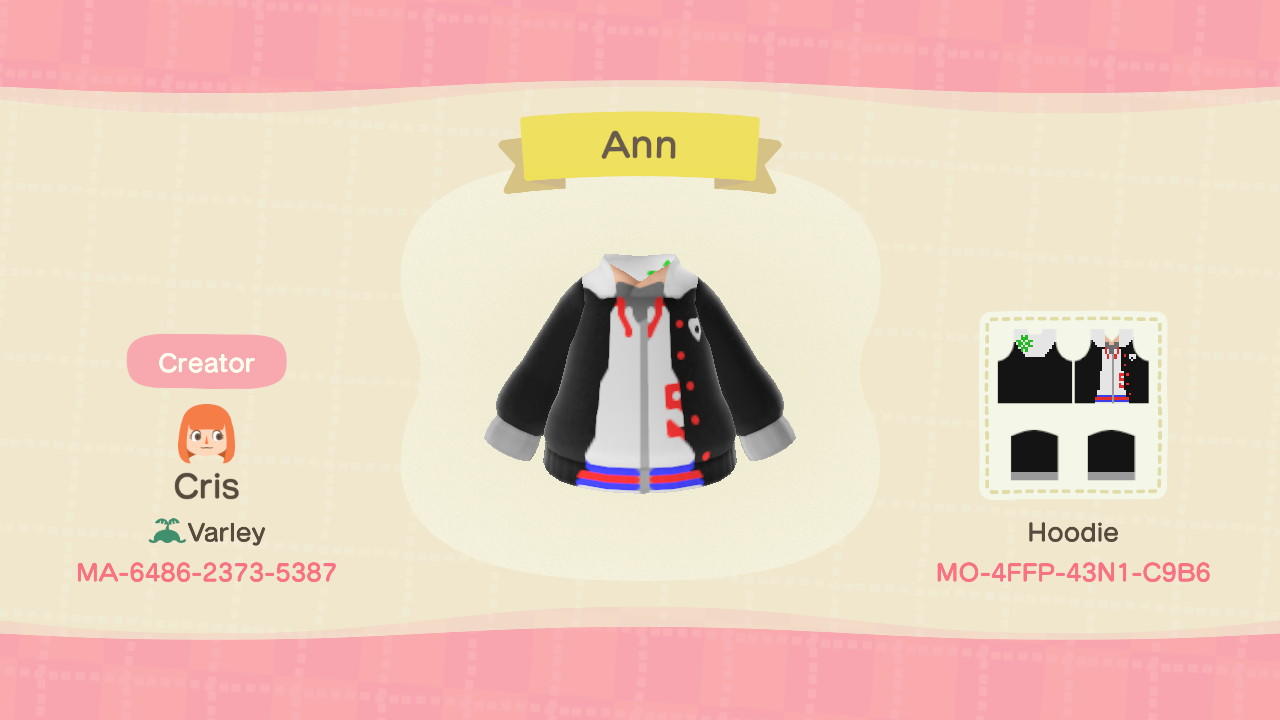 Animal Crossing Design Code: MO-4FFP-43N1-V9B6 Ann p5