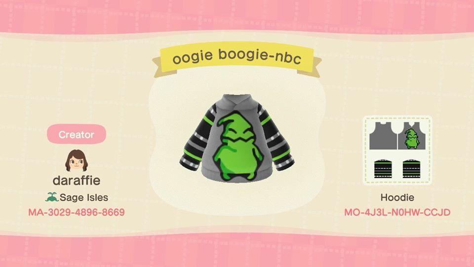 Animal Crossing Design Code: MO-4J3J-N0HW-CCJD oogie boogie-nbc