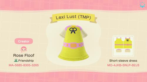 Animal Crossing Design Code: MO-4JKB-SNLP-B2J3 Lexi Love