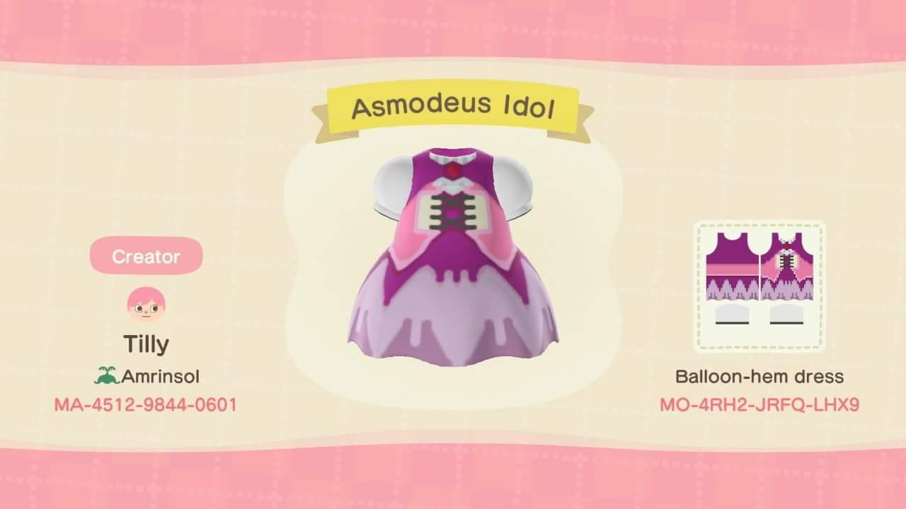 Animal Crossing Design Code: MO-4RH2-JRFQ-LHX9 Asmodeus Idol