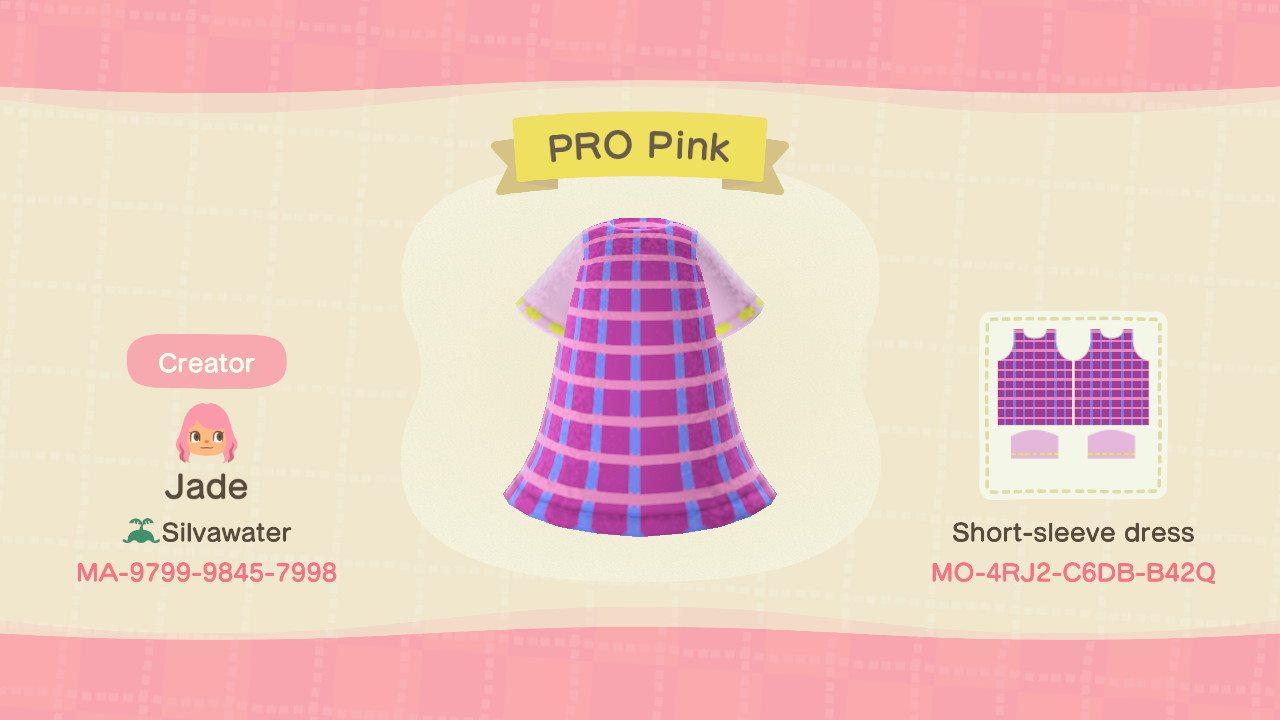 Animal Crossing Design Code: MO-4RJ2-C6DB-B42Q PRO Pink