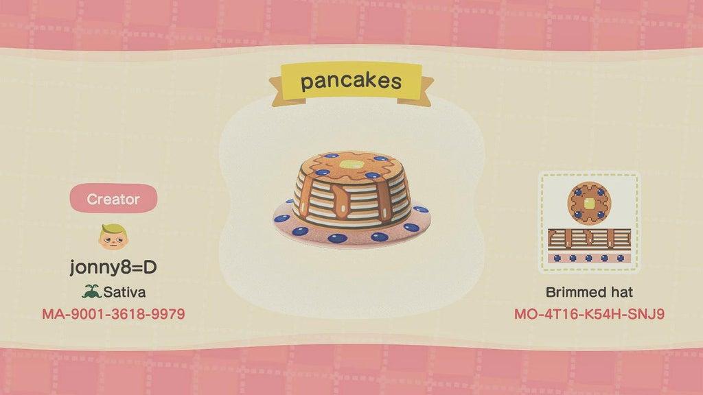 Animal Crossing Design Code: MO-4T16-K54H-SNJ9 pancakes