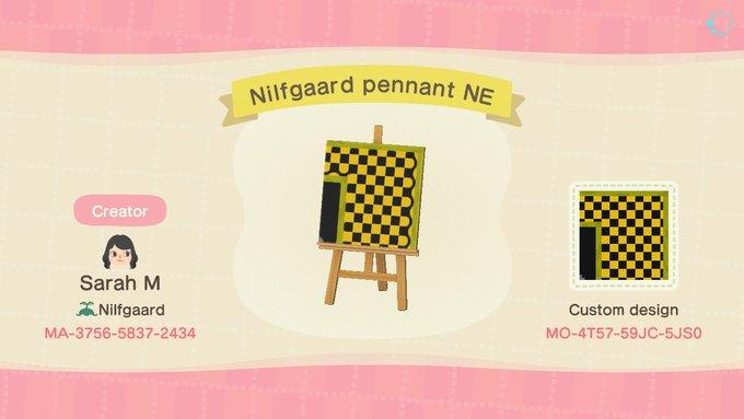 Animal Crossing Design Code: MO-4T57-59JC-5JS0 Witcher Nilf flag NE