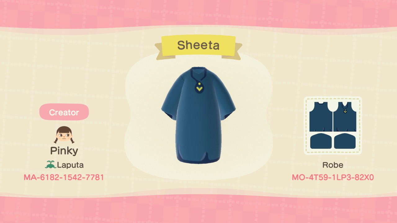 Animal Crossing Design Code: MO-4T59-1LP3-82X0 Sheeta