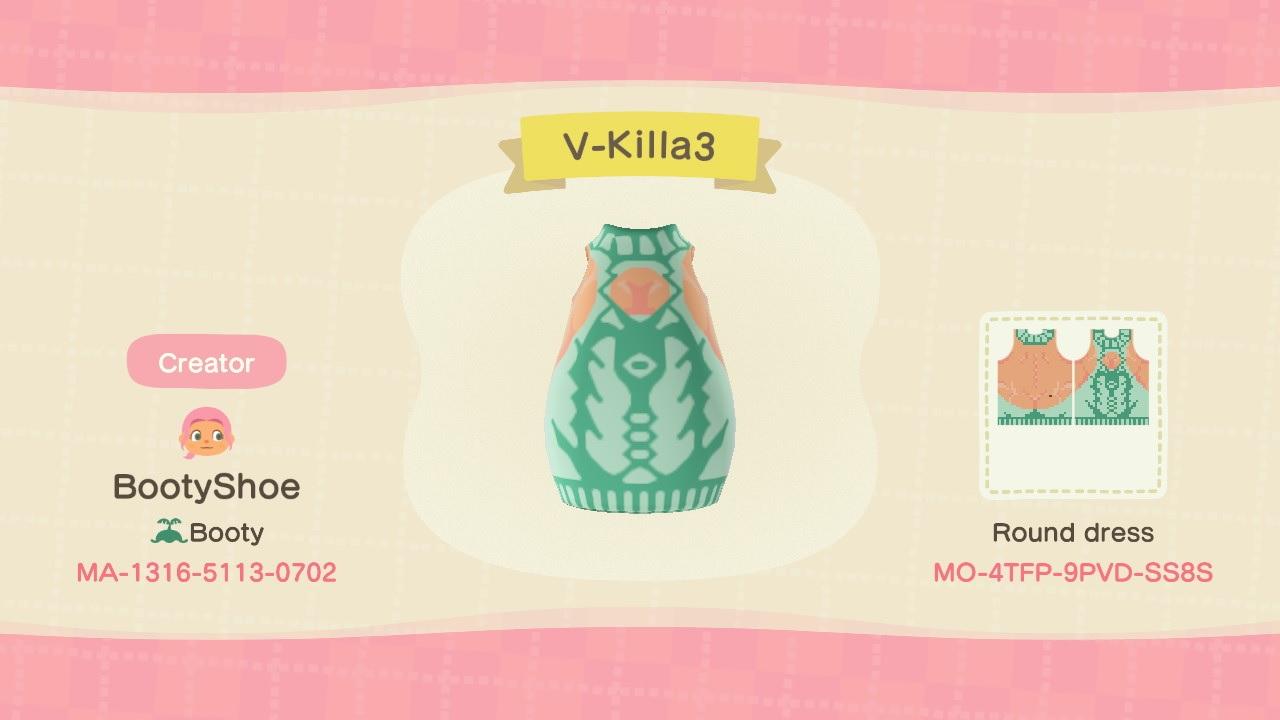 Animal Crossing Design Code: MO-4TFP-9PVD-SS8S V-Killa