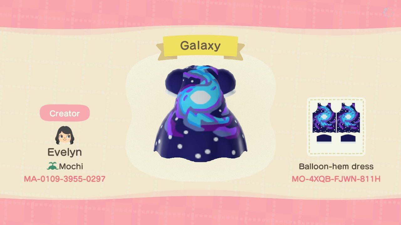 Animal Crossing Design Code: MO-4XQB-FJWN-811H Galaxy