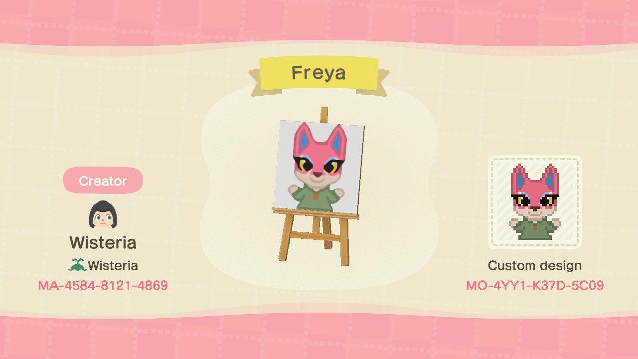Animal Crossing Design Code: MO-4YY1-K37D-5C09 Freya