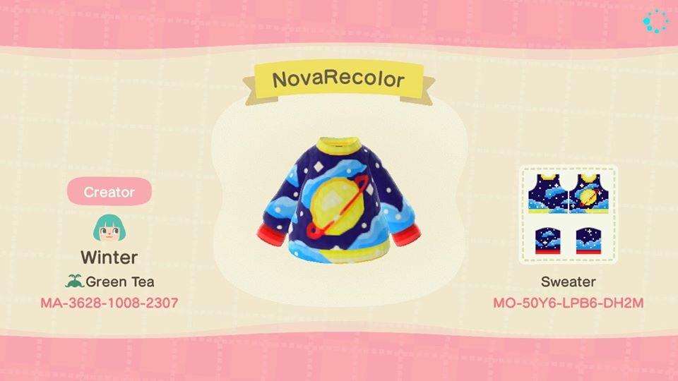 Animal Crossing Design Code: MO-50Y6-LPB6-DH2M NovaRecolor