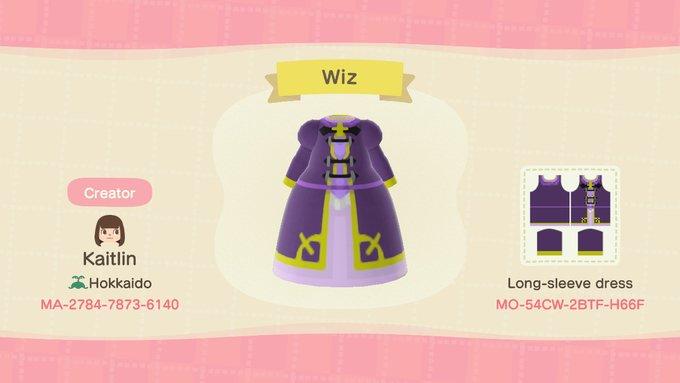 Animal Crossing Design Code: MO-54CW-2BTF-H66F Wiz