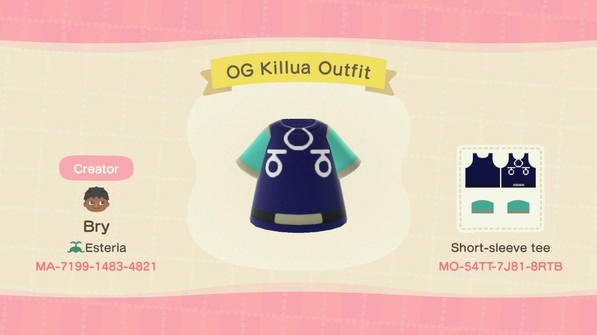 Animal Crossing Design Code: MO-54TT-7J81-8RTB OG Killua Shirt HXH