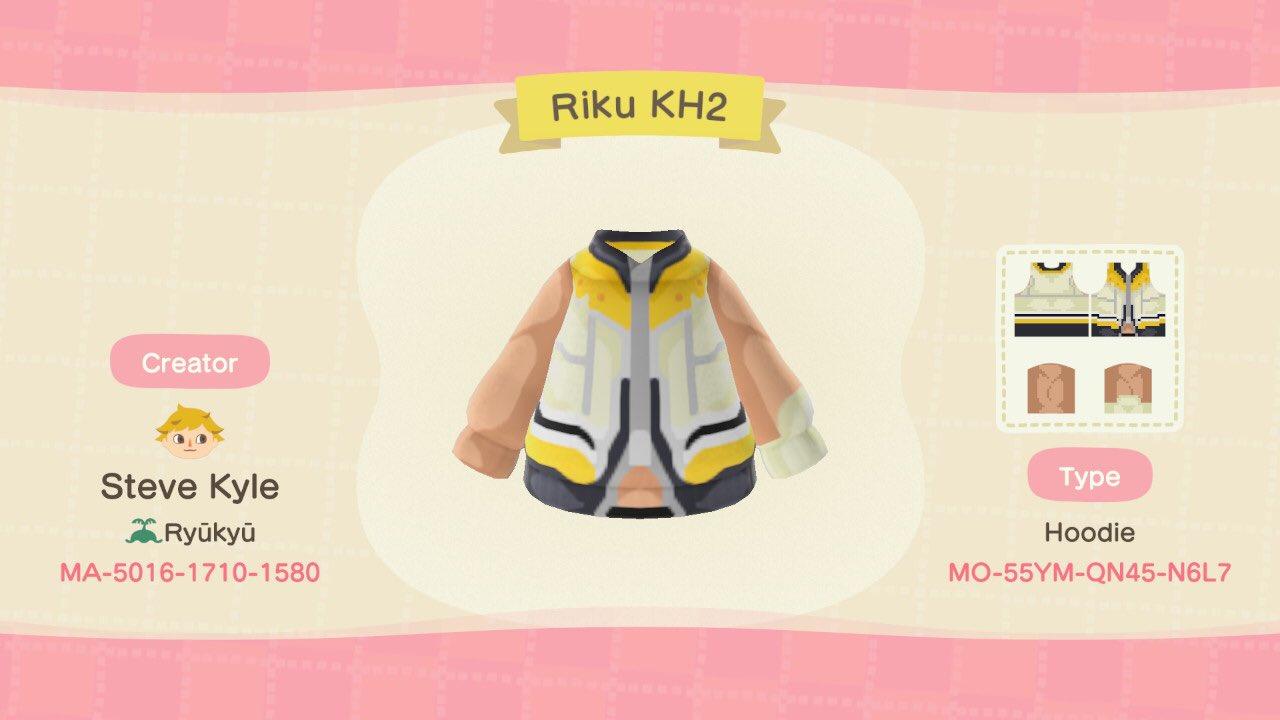 Animal Crossing Design Code: MO-55YM-QN45-N6L7 Riku KH2