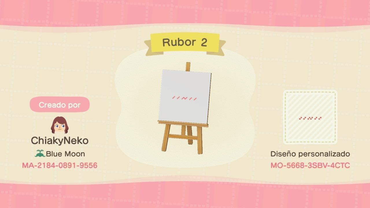 Animal Crossing Design Code: MO-5668-3SBV-4CTC Face kawaii