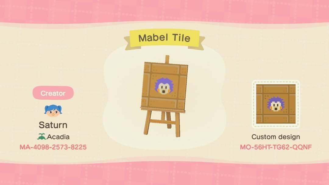 Animal Crossing Design Code: MO-56HT-TG62-QQNF Mabel Tile