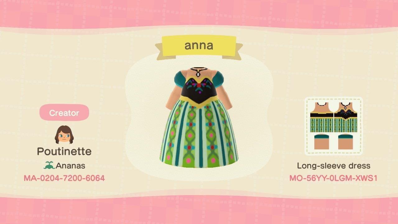 Animal Crossing Design Code: MO-56YY-0LGM-XWS1 anna