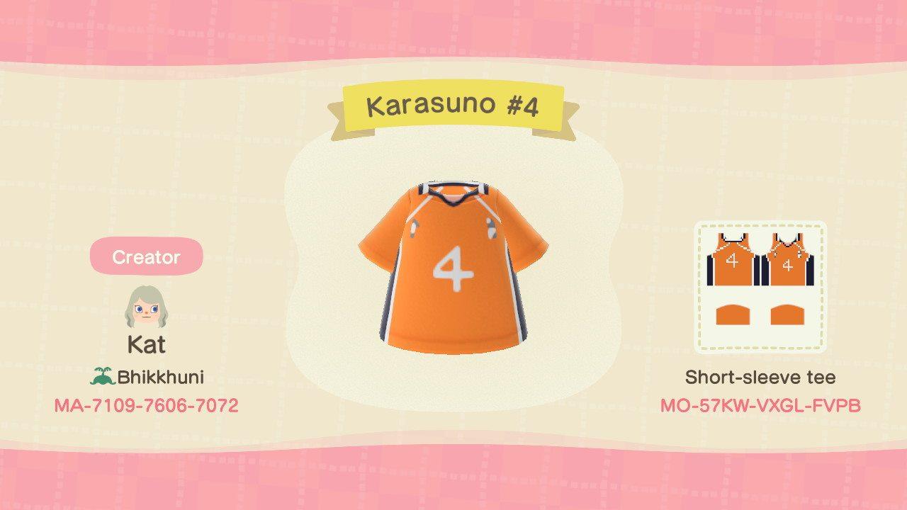 Animal Crossing Design Code: MO-57KW-VXGL-FVPB Karasuno #4