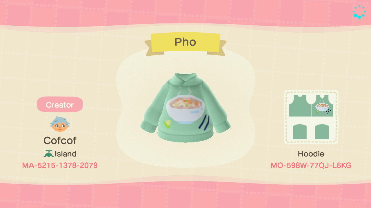 Animal Crossing Design Code: MO-598W-77QJ-L6KG Pho