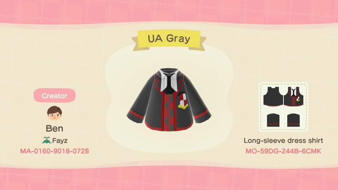 Animal Crossing Design Code: MO-59DG-244B-6CMK UA Blazer