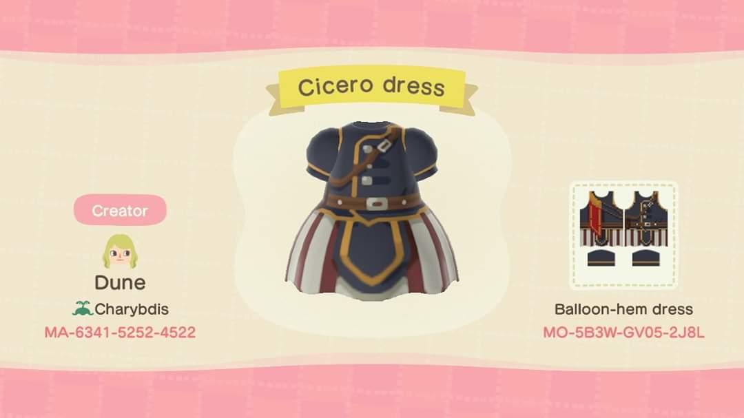 Animal Crossing Design Code: MO-5B3W-GV05-2J8L Masquerada Cicero