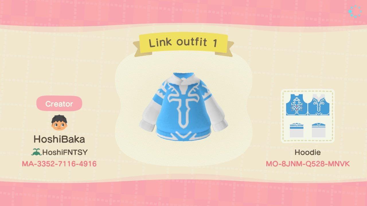 Animal Crossing Design Code: MO-5B5C-EFF2-9D5C Link BOTW suit