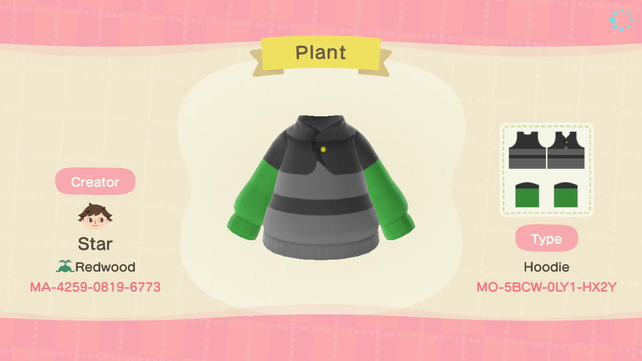 Animal Crossing Design Code: MO-5BCW-0LY1-HX2Y Plant