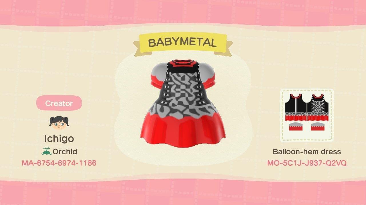 Animal Crossing Design Code: MO-5C1J-J937-Q2VQ BABYMETAL