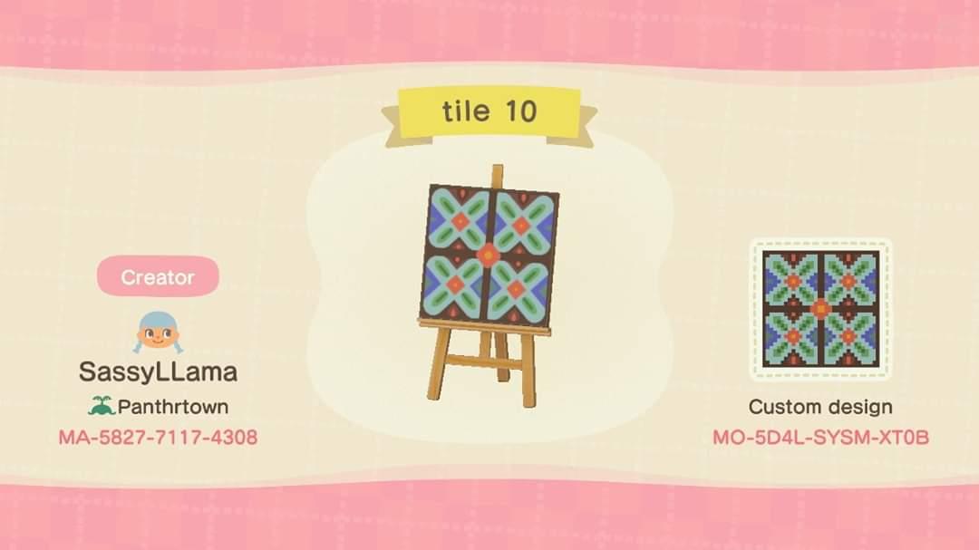 Animal Crossing Design Code: MO-5DL4-SYSM-XT0B Tile 10