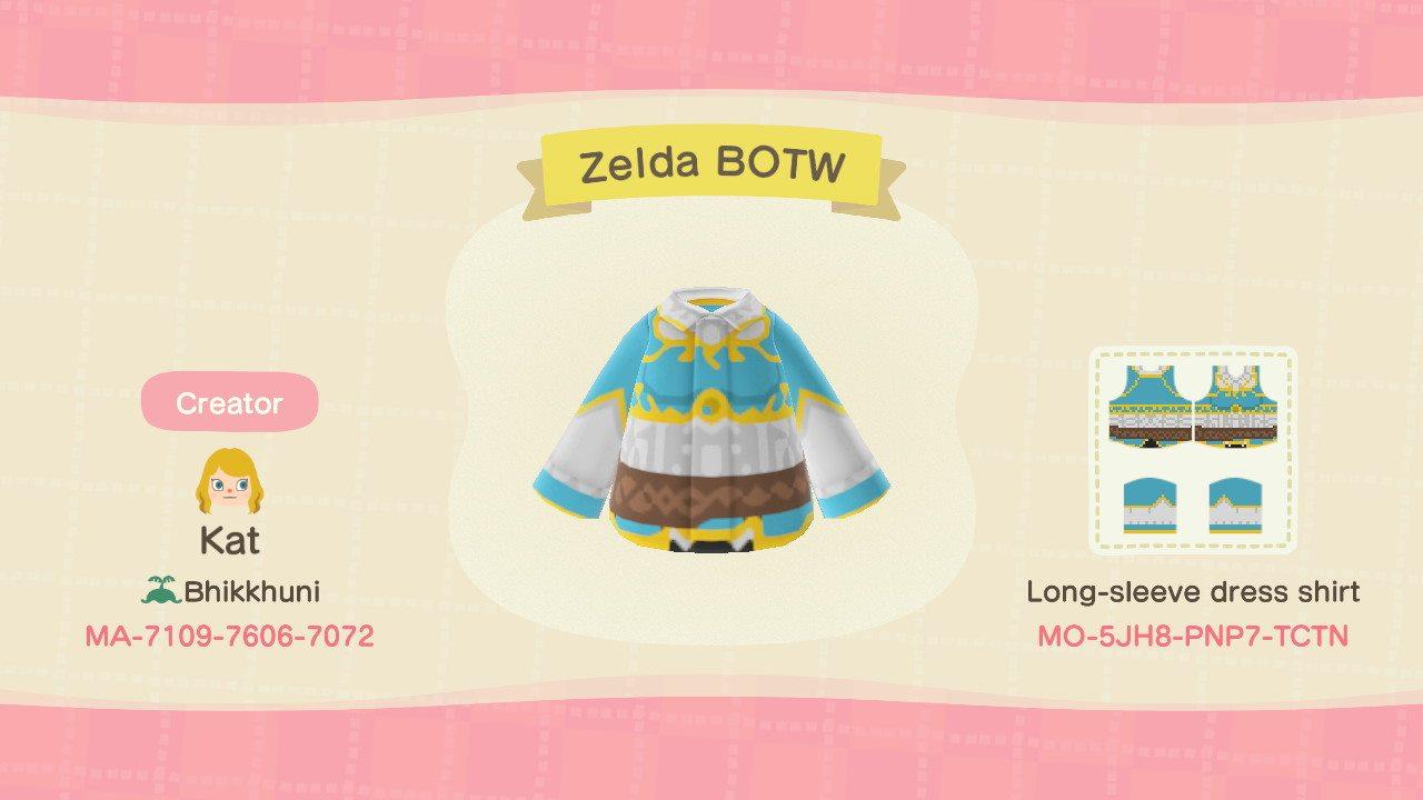 Animal Crossing Design Code: MO-5JHB-PNP7-TCTN Zelda BOTW
