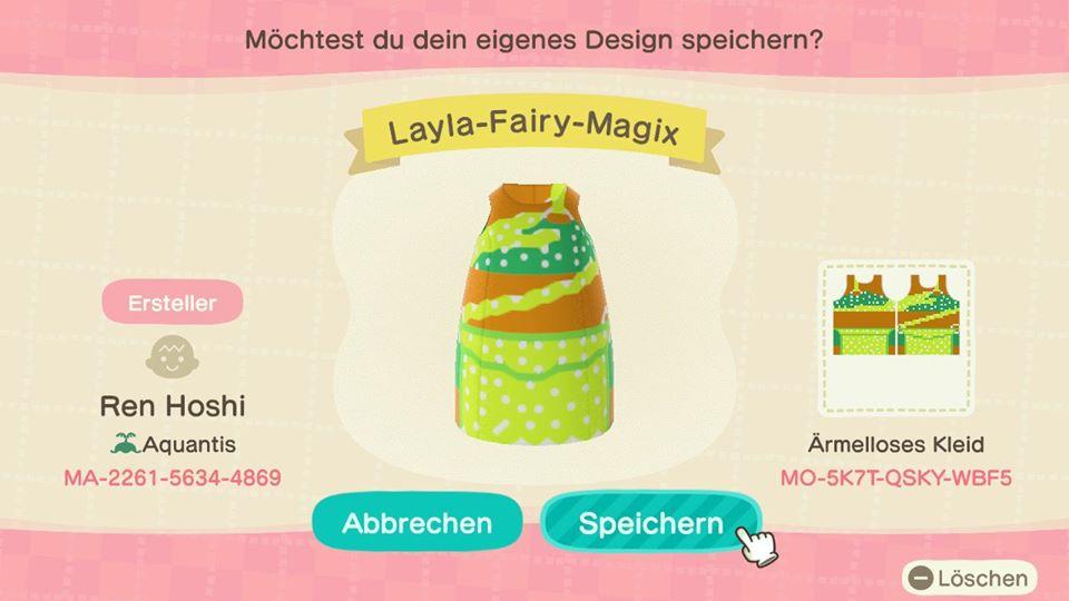 Animal Crossing Design Code: MO-5K7T-QSKY-WBF5 Layla-Fairy-Magix