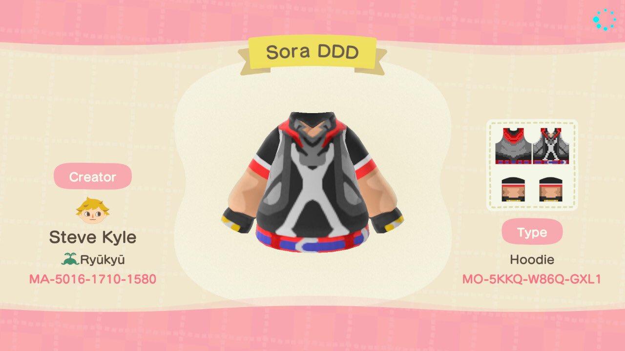 Animal Crossing Design Code: MO-5KKQ-W86Q-GXL1 Sora DDD