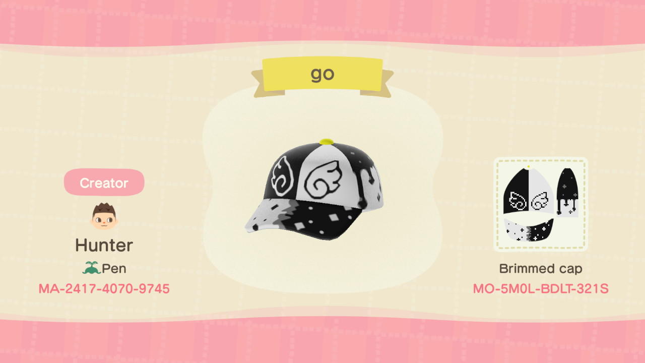 Animal Crossing Design Code: MO-5M0L-BDLT-321S go