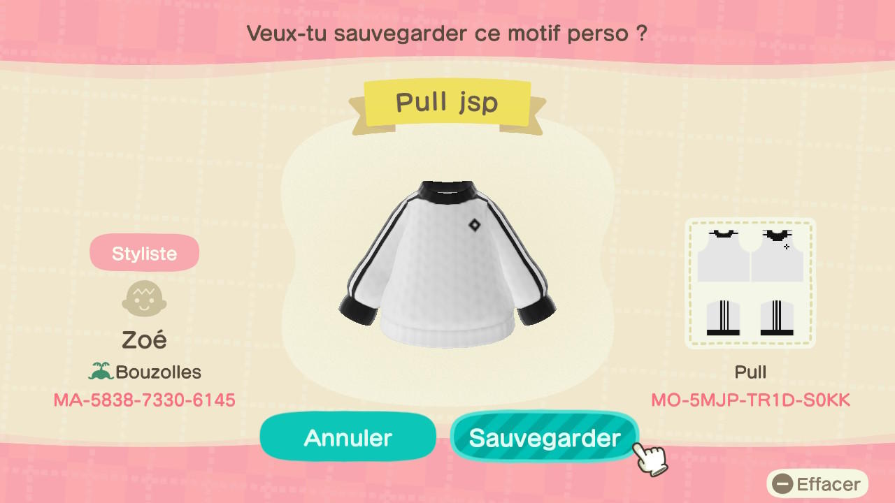 Animal Crossing Design Code: MO-5MJP-TR1D-S0KK Pull jsp