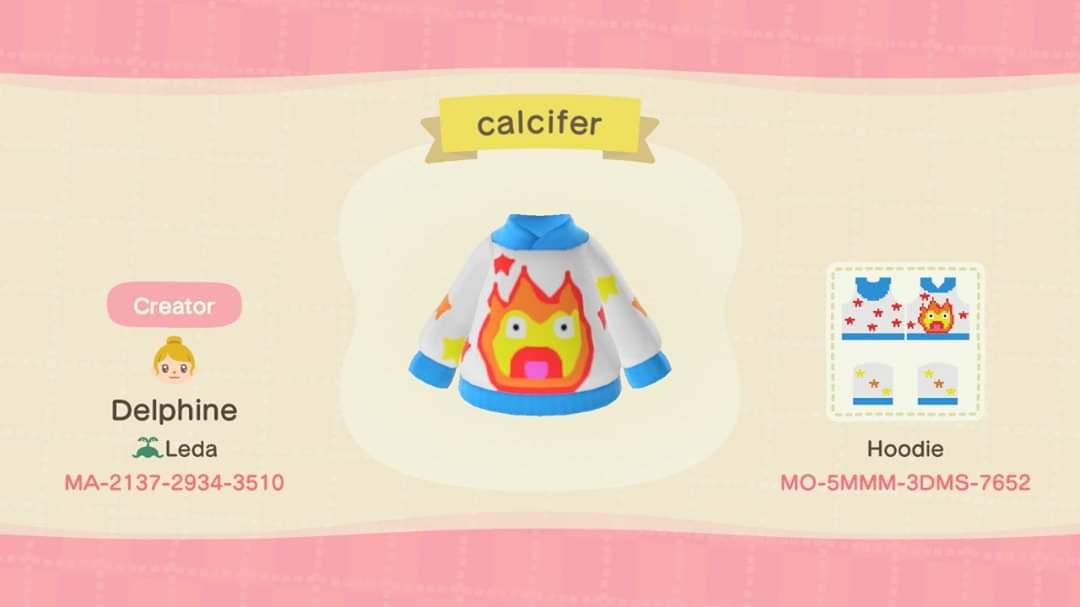 Animal Crossing Design Code: MO-5MMM-3DMD-7652 Calcifer