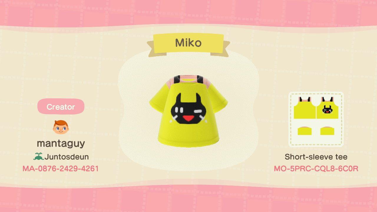 Animal Crossing Design Code: MO-5PRC-CQL8-6C0R Miko
