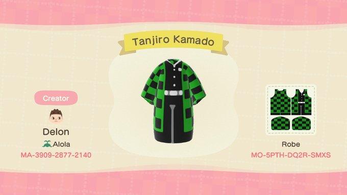 Animal Crossing Design Code: MO-5PTH-DQ2R-SMXS Tanjiro Kamado