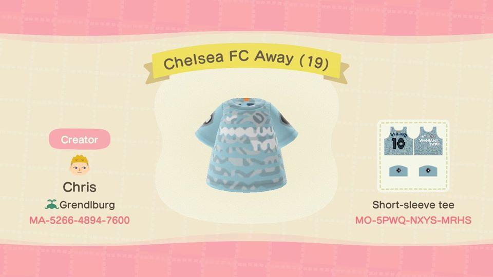 Animal Crossing Design Code: MO-5PWQ-NXYS-MRHS Chelsea FC Away (19)