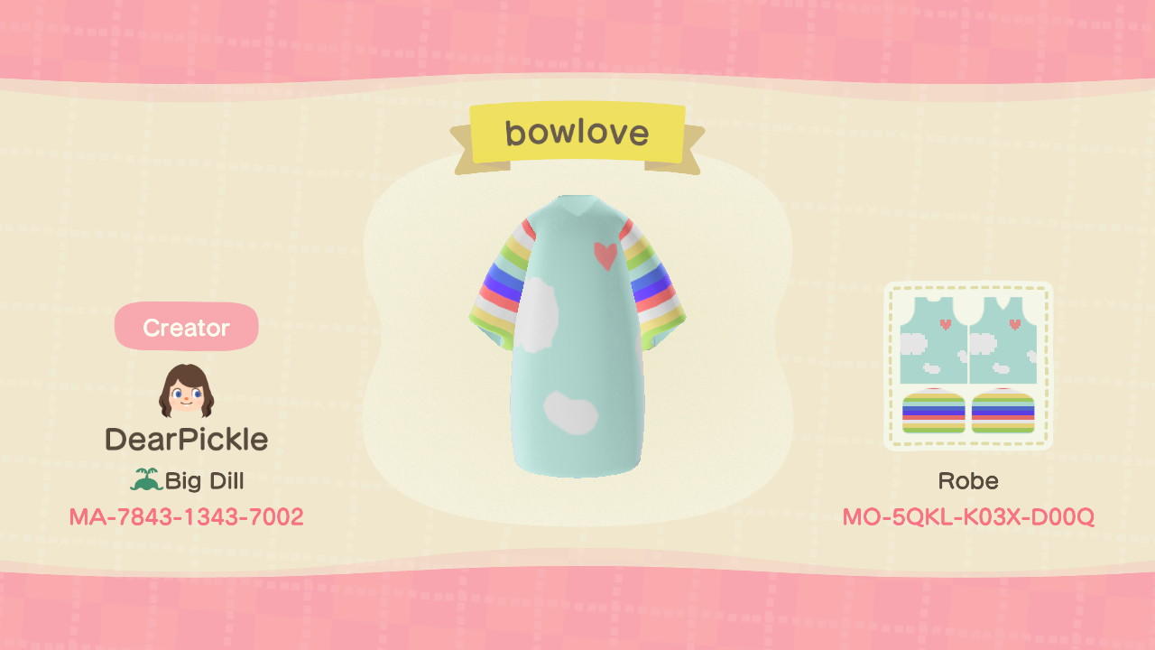 Animal Crossing Design Code: MO-5QKL-K03X-D00Q bowlove