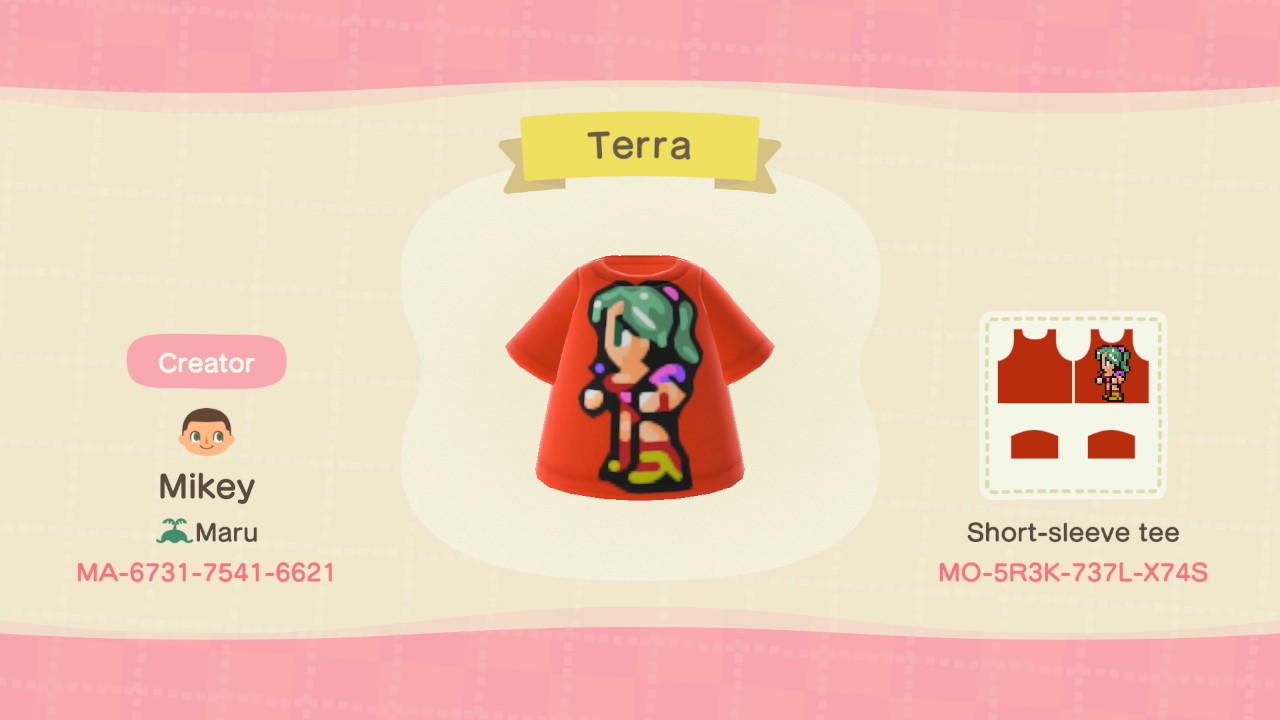 Animal Crossing Design Code: MO-5R3K-737L-X74S Terra