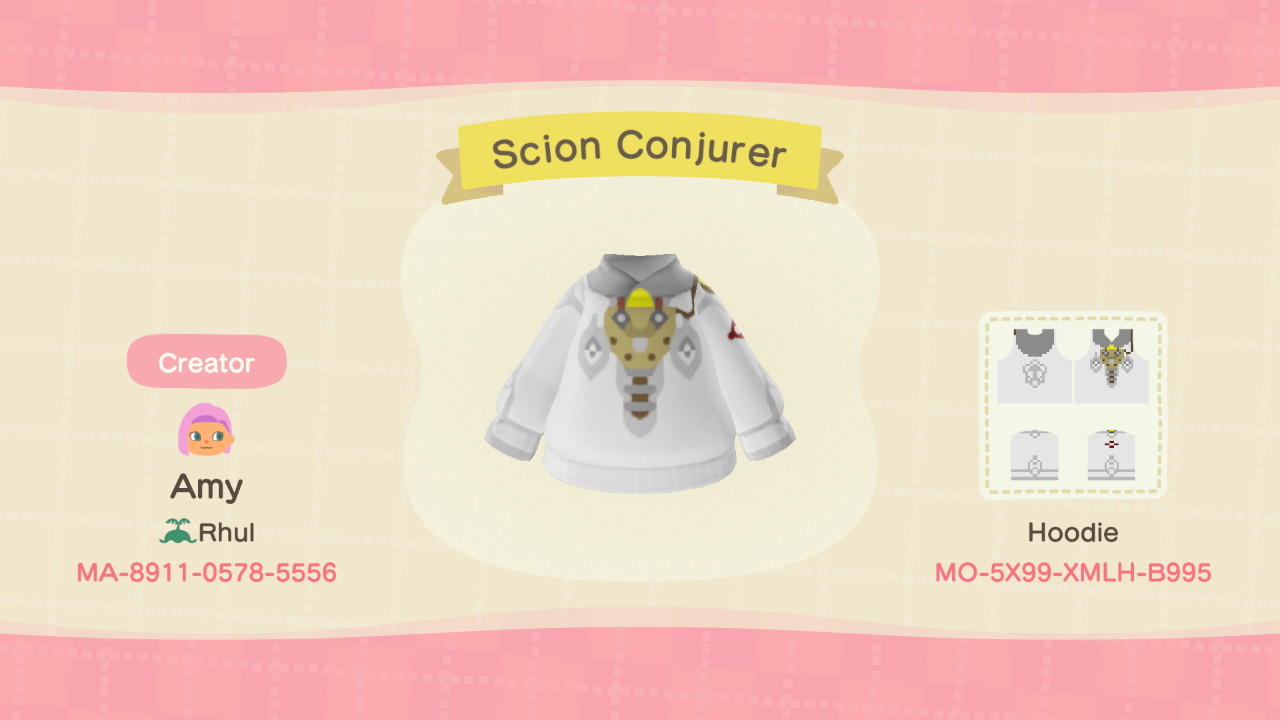 Animal Crossing Design Code: MO-5X99-XMLH-B995 FFXIV Yshtola ARR