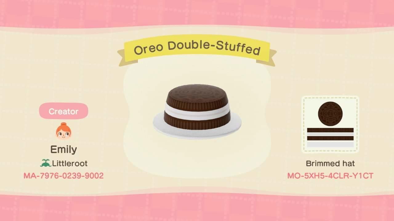 Animal Crossing Design Code: MO-5XH5-4CLR-Y1CT Oreo Double-Stuffed