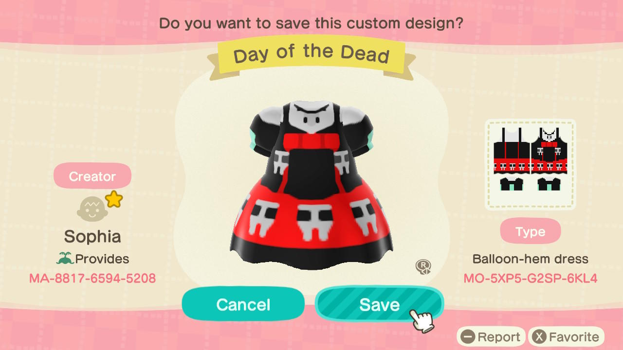 Animal Crossing Design Code: MO-5XP5-G2SP-6KL4 Skull Candy