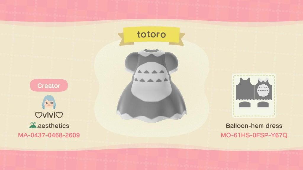 Animal Crossing Design Code: MO-61HS-0FSP-Y67Q totoro