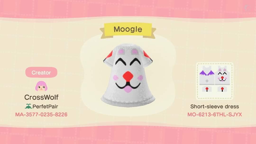 Animal Crossing Design Code: MO-6213-6THL-SJYX Moogle