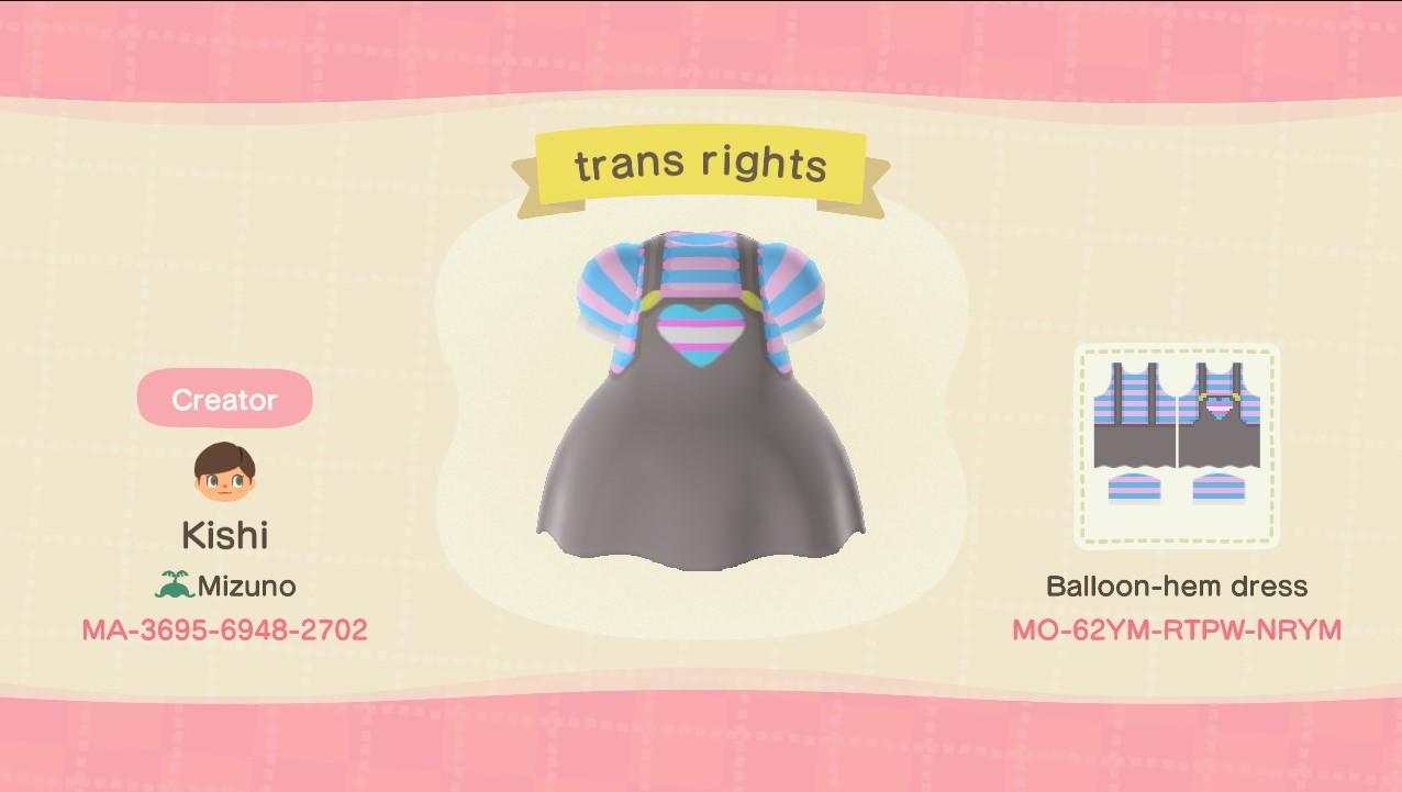 Animal Crossing Design Code: MO-62YM-RTPW-NRYM trans right