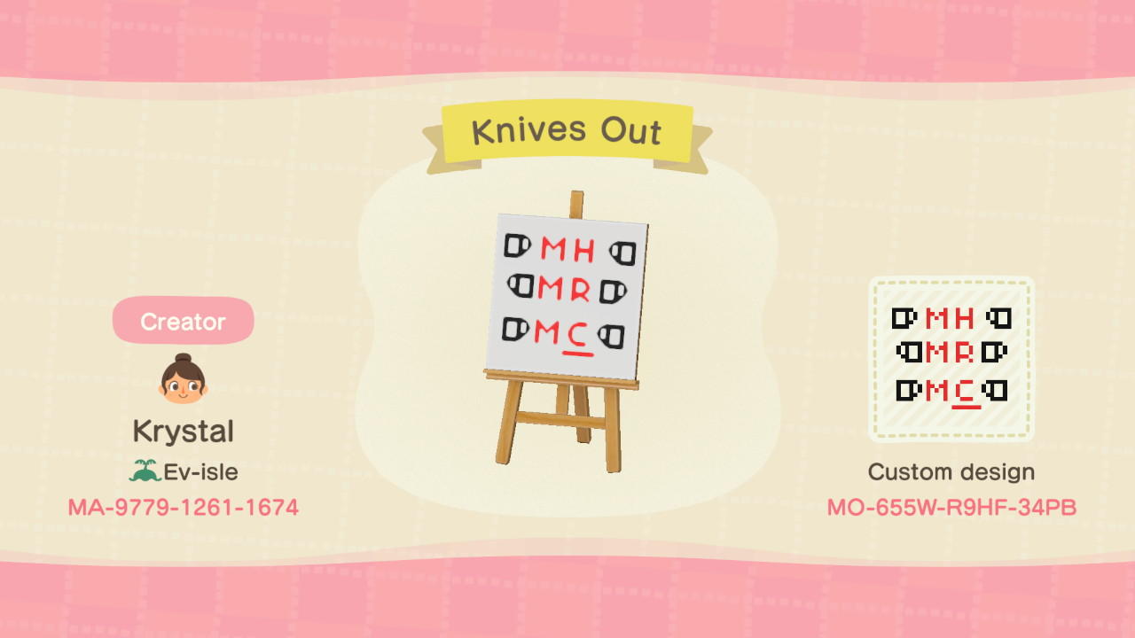 Animal Crossing New Horizons Design ID Codes, ACNH Creator ...