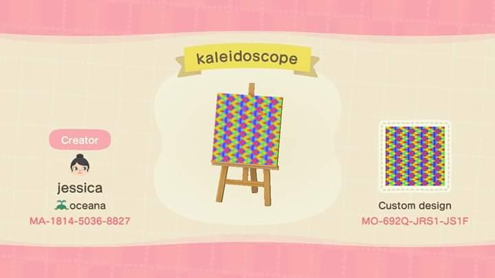 Animal Crossing Design Code: MO-692Q-JRS1-JS1F kaleidoscope