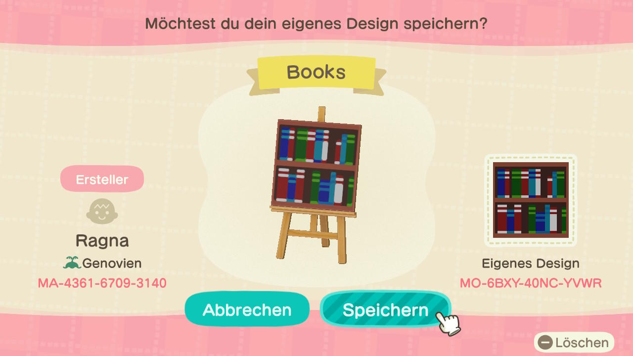Animal Crossing Design Code: MO-6BXY-40NC-YVWR Books
